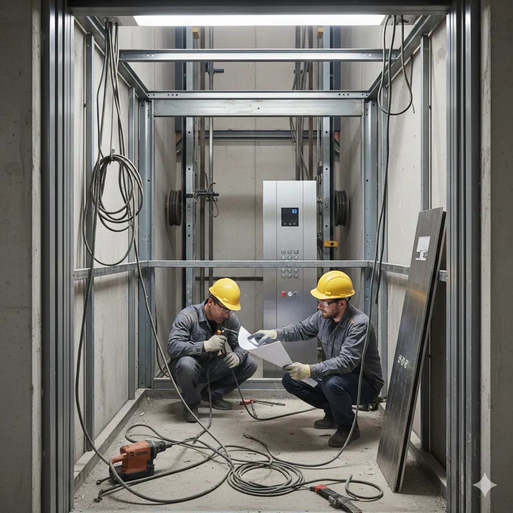 Manutenção corretiva elevadores comerciais