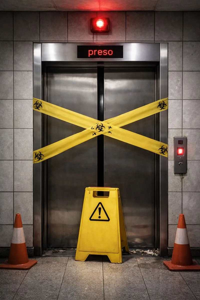 Conserto urgente elevador comercial